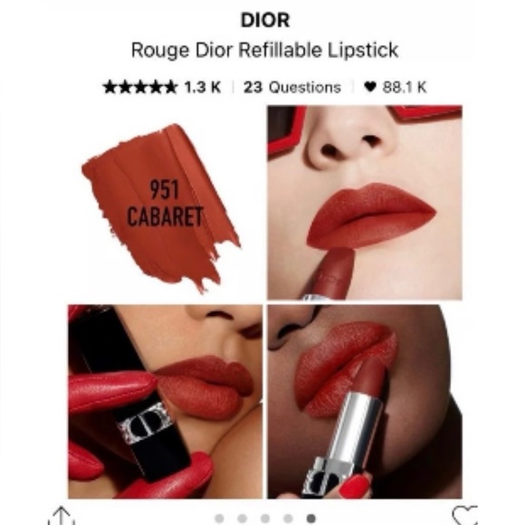 DIOR Rouge Dior Lipstick - 951 Cabernet Matte - Picture 4 of 4
